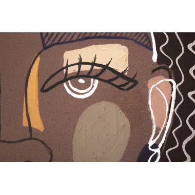 OBRAZ NA PŁÓTNIE TRIBAL -B- 80X2,8X100 cm